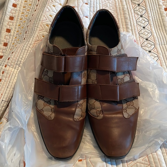Gucci Shoes Gucci Mens Brown Leather Shoes Size 1 Poshmark